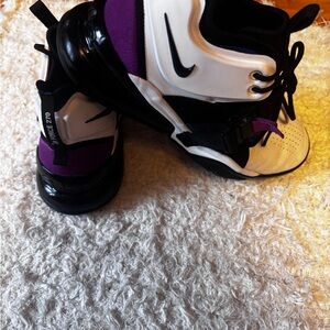 Nike Air Force  270 - Black, White, and Purple and lyon blue